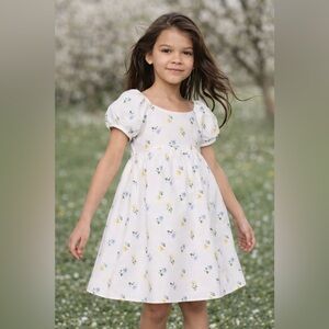 Janie Jack Toddler Girl Easter Floral Posy Perfect Seersucker cotton Dress 2T